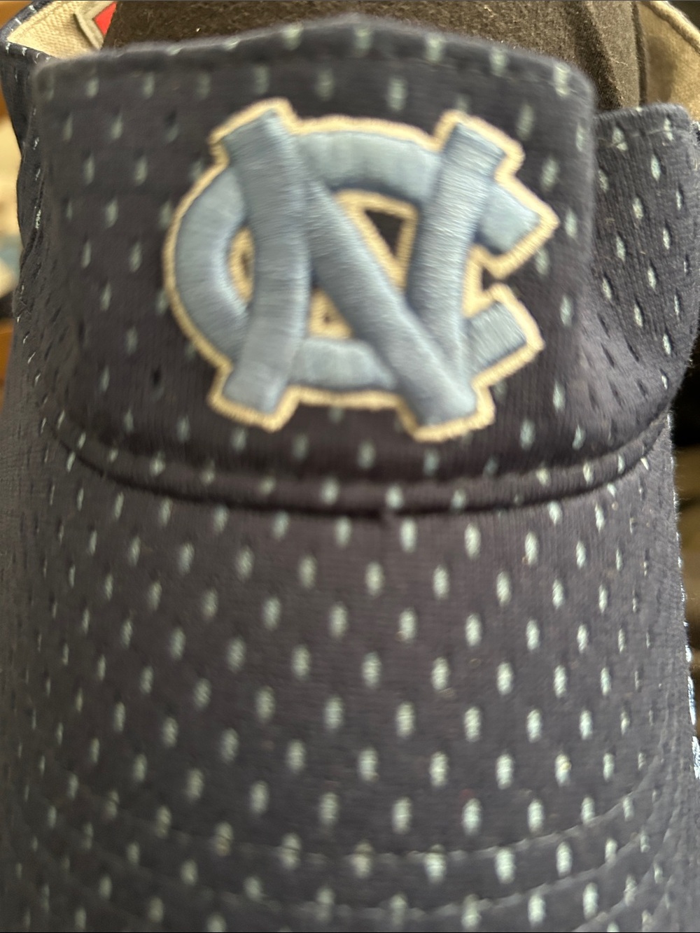 North Carolina Tar Heels Visor with UNC Logo - Navy and softball Carolina Blue